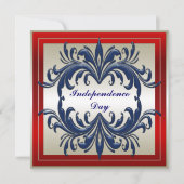 Party Einladung des Unabhängigkeitstages (Vorderseite)