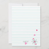 Party Einladung des Valentinstag (Rückseite)