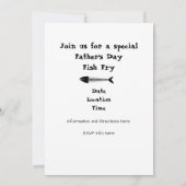 Party Einladung des Vaters (Rückseite)