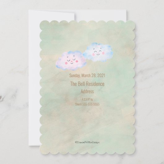 Party Einladung des Warngeschlechts für Spoiler (Rückseite)