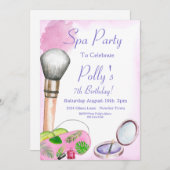 Party Einladung des Wellness-Centers, bearbeitbare (Vorne/Hinten)