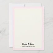 Party Einladung - Design der Rose (Rückseite)