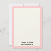 Party Einladung - Design der Rose (Rückseite)