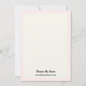 Party Einladung - Design der Rose (Rückseite)