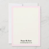 Party Einladung - Design von Stiefmütterchen (Rückseite)