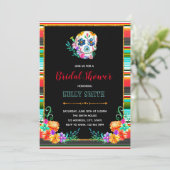Party Einladung Dia de Los Muertos (Stehend Vorderseite)