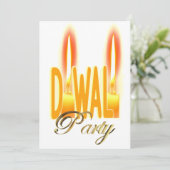 Party Einladung Diwali (Stehend Vorderseite)