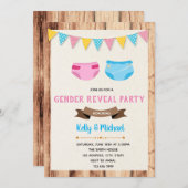 Party Einladung durch das Windeln (Vorne/Hinten)