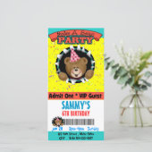 Party Einladung eines Bären (Stehend Vorderseite)