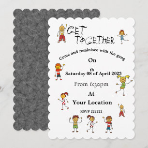 Party Einladung eines Freundes