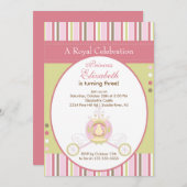 Party Einladung elegantes Carriag (Vorne/Hinten)