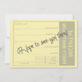 PARTY EINLADUNG - ERHALT - ZWECKE (Rückseite)