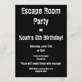 Party Einladung "Escape Room"