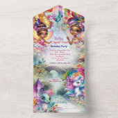 Party Einladung Fairy Forest (Innen Boden)