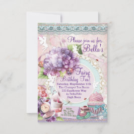 Party Einladung Fairy Garden Tea