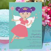 Party Einladung Fairy Princess 1. Geburtstag