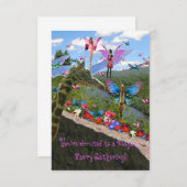 Party Einladung Fee (Fairy) Ansammlung (Vorne/Hinten)