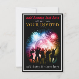 Party Einladung-Flachkarte Dankeskarte