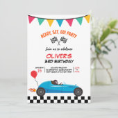 Party Einladung-Flachkarte für den Kindergeburtsta Ankündigung (Stehend Vorderseite)