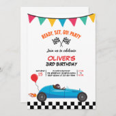 Party Einladung-Flachkarte für den Kindergeburtsta Ankündigung (Vorne/Hinten)