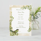 Party Einladung Foliage Frame Garden (Stehend Vorderseite)