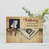 Party Einladung, Foto, Pferdeschuhe Einladung (Stehend Vorderseite)