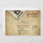 Party Einladung, Foto, Pferdeschuhe Einladung (Rückseite)