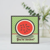 Party Einladung Fresh Watermelon (Stehend Vorderseite)