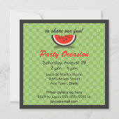 Party Einladung Fresh Watermelon (Rückseite)