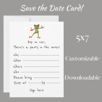 Party Einladung: Frog lädt Sie ein vorbei!