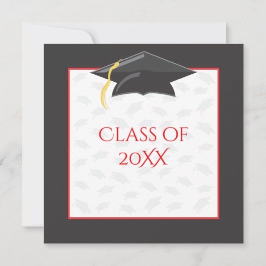 Party Einladung für Abschluss (Rückseite)