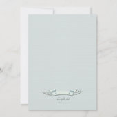 Party Einladung für Babyfußabdrücke (Rückseite)