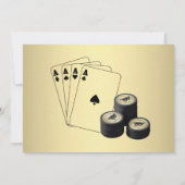 Party Einladung für benutzerdefinierten Poker insg (Rückseite)