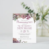 Party Einladung für Blumenbearbeitung (Stehend Vorderseite)