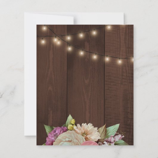 Party Einladung für Blumenhäuser (Rückseite)