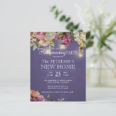 Party Einladung für Blumenhäuser im Frühjahr (Stehend Vorderseite)