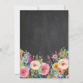 Party Einladung für Blumenruhe (Rückseite)