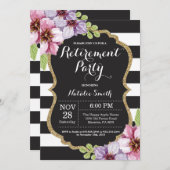 Party Einladung für Blumenruhe (Vorne/Hinten)