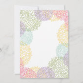 Party Einladung für Blumenruhe Rot (Rückseite)