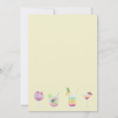 Party Einladung für Cocktails und Getränke (Rückseite)