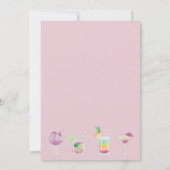 Party Einladung für Cocktails und Getränke (Rückseite)