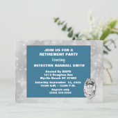 Party Einladung für das Detektiv-Renten (Stehend Vorderseite)