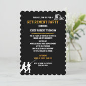 Party Einladung für das Hauptruhestand (Stehend Vorderseite)