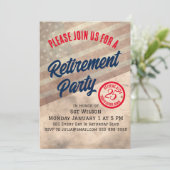 Party Einladung für das Militärruhestand (Stehend Vorderseite)