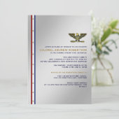 Party Einladung für das Militärruhestand (Stehend Vorderseite)