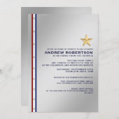 Party Einladung für das Militärruhestand (Vorne/Hinten)