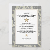 Party Einladung für das Militärruhestand (Vorderseite)