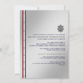 Party Einladung für das Militärruhestand (Vorderseite)