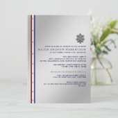 Party Einladung für das Militärruhestand (Stehend Vorderseite)