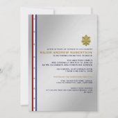 Party Einladung für das Militärruhestand (Vorderseite)